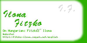 ilona fitzko business card